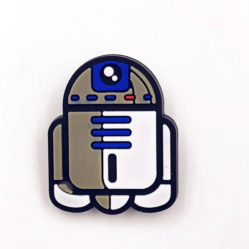 7 шт./компл. Звездные войны робот R2D2 ПВХ Значки для костюмов значок мультяшного