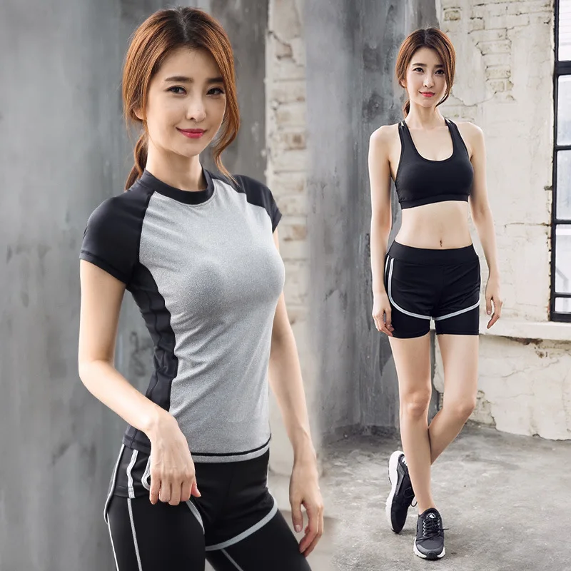 Четыре Наборы для ухода за кожей из летний женский открытый Йога Бег комплект