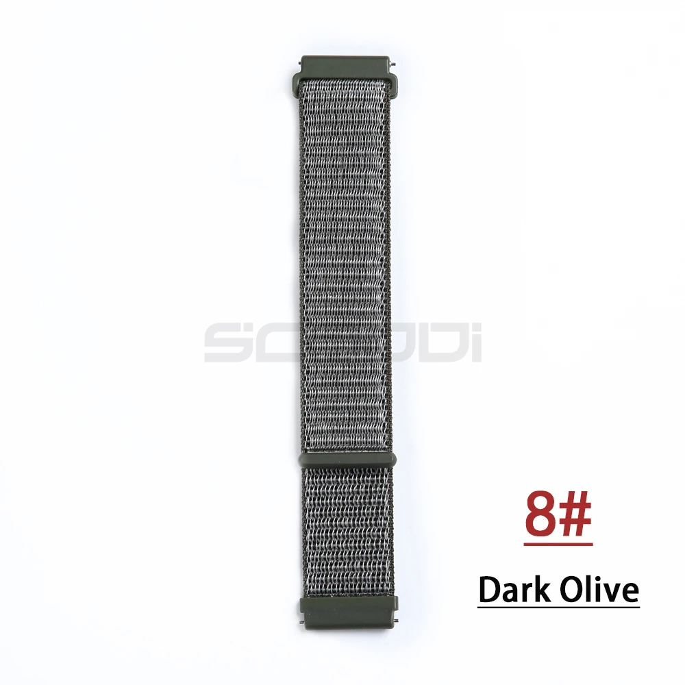 Dark Olive Нейлоновый тканый ремешок для Garmin vivoactive3 HR, Смарт-часы, носимый браслет на запястье для Garmin Forerunner 645, музыкальный ремешок для часов - Цвет: Dark Olive