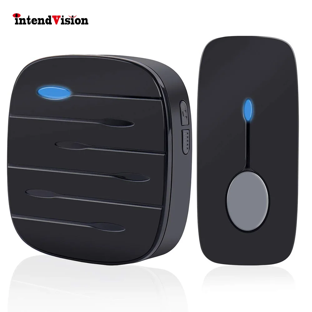 Intendvision беспроводной дверной звонок Водонепроницаемый IP55 LED класс с 52 мелодиями 4