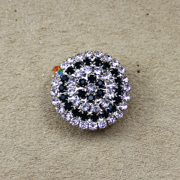 10 шт. 25 мм Королевский Красный изумруд кристалл кнопка с хвостовиком золото