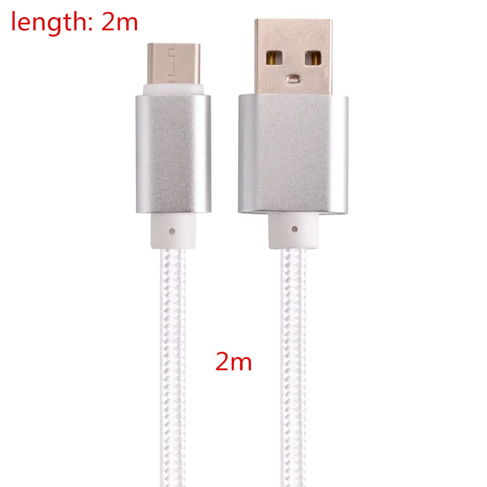 White 2M Type-C USB 3,1 Тип C синхронизации данных и зарядный кабель для samsung A50 S9 S10 UMiDIGI Z Pro UMI Z, для huawei P30 Pro P20 lite USB-C Зарядное устройство - Тип штекера: White 2M Type-C