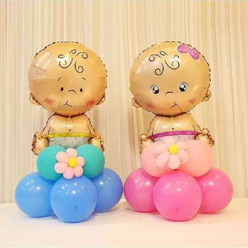 

13pcs/set Mini Boy Girl Column Foil Balloons DIY Road Lead Baby Happy Birthday Party Decoration Inflatable Kids Toy Air Balloons