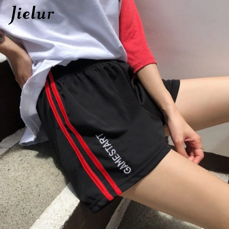 Шорты Jielur женские спортивные с широкими штанинами повседневные короткие штаны