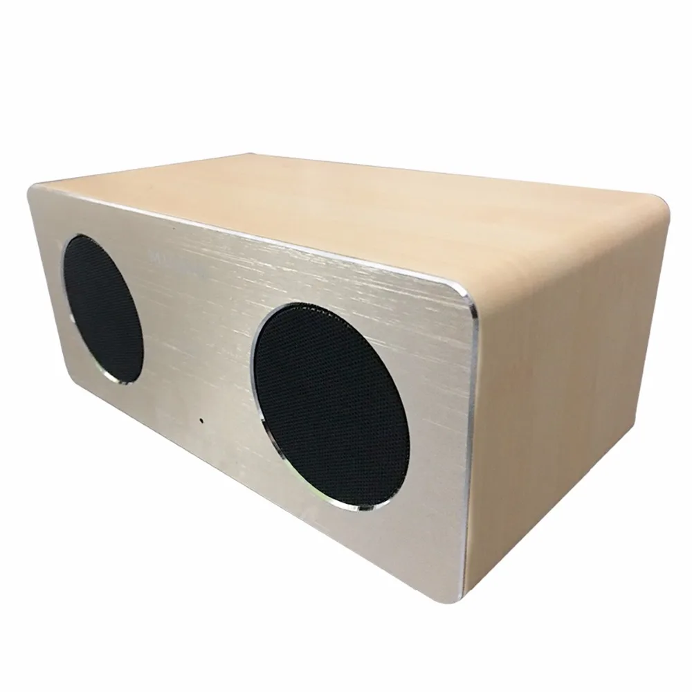Noyazu Handsfree Altavoz Bluetooth громкоговоритель стерео бас с микрофоном Tf карта деревянная