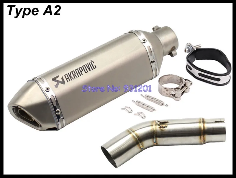 Мотоцикл Akrapovic глушитель выхлопной трубы для Suzuki GSR750 GSR 750 подключение средней с
