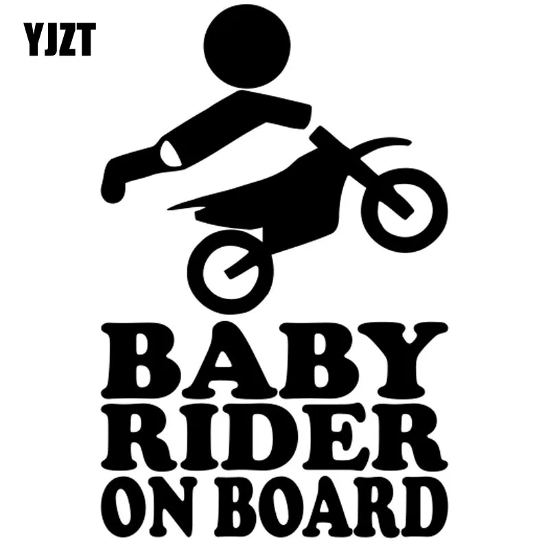 YJZT 10 1 см * 15 3 детская Виниловая наклейка для автомобиля Cyclo черный/серебристый с