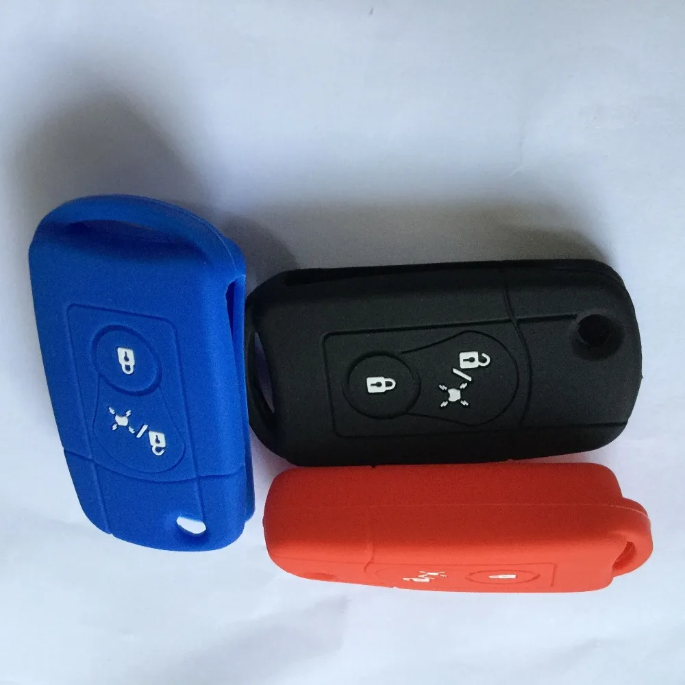 Силиконовый защитный чехол для ключа Ssangyong с 2 кнопками и дистанционным