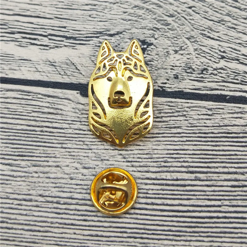 New Siberian Husky Brooches and Pins Trendy Animal Metal Suit Men Fashion Pet Jewellery | Украшения и аксессуары