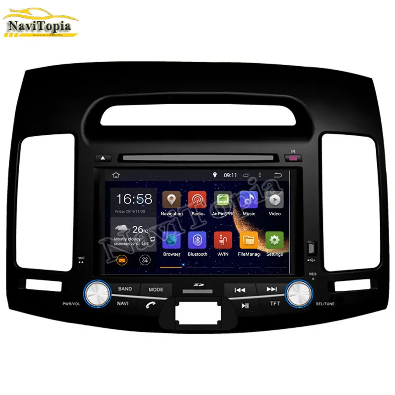 NAVITOPIA 4 Гб ОЗУ 64 ПЗУ PX6 шестиядерный Android 9 0 автомобильный DVD-плеер GPS-навигация для