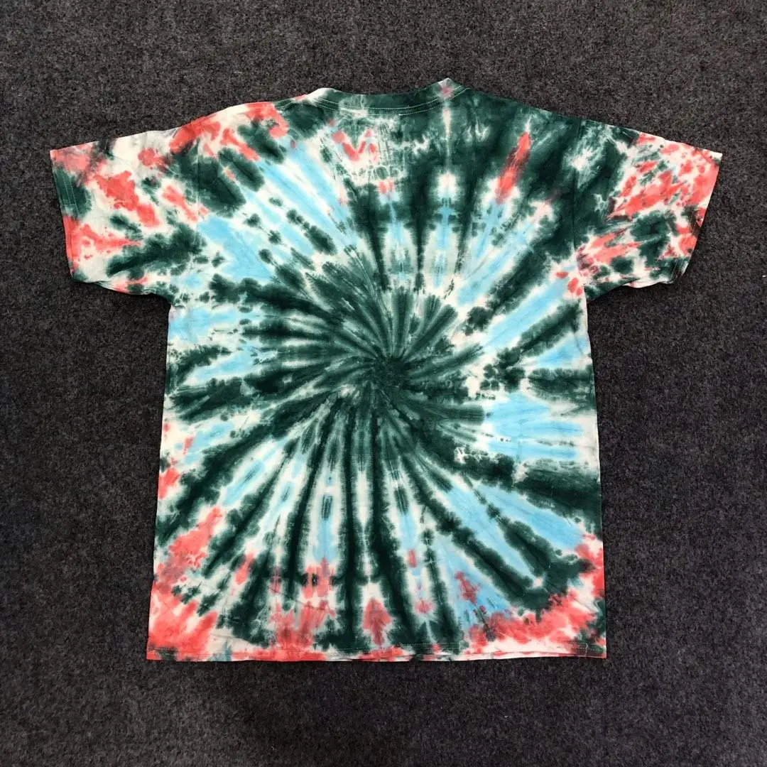 19SS Трэвиса Скотта астромира футболка 1:1 высокое качество инопланетянин Tie Dye футболка уличного рынка хип-хоп Astroworld футболка
