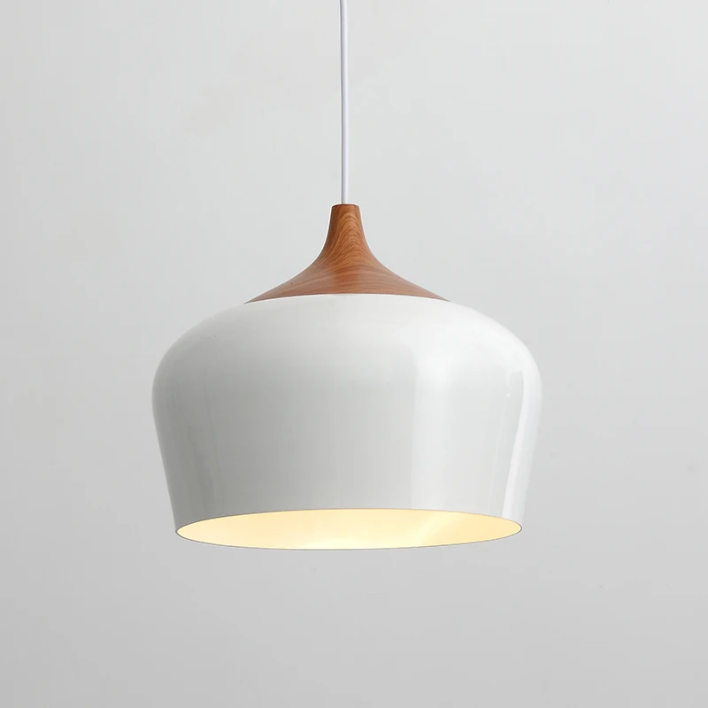 Northern Europe Modern pendant lights Wood lamp E27 aluminum Restaurant bar and living room bedroom lighting | Освещение