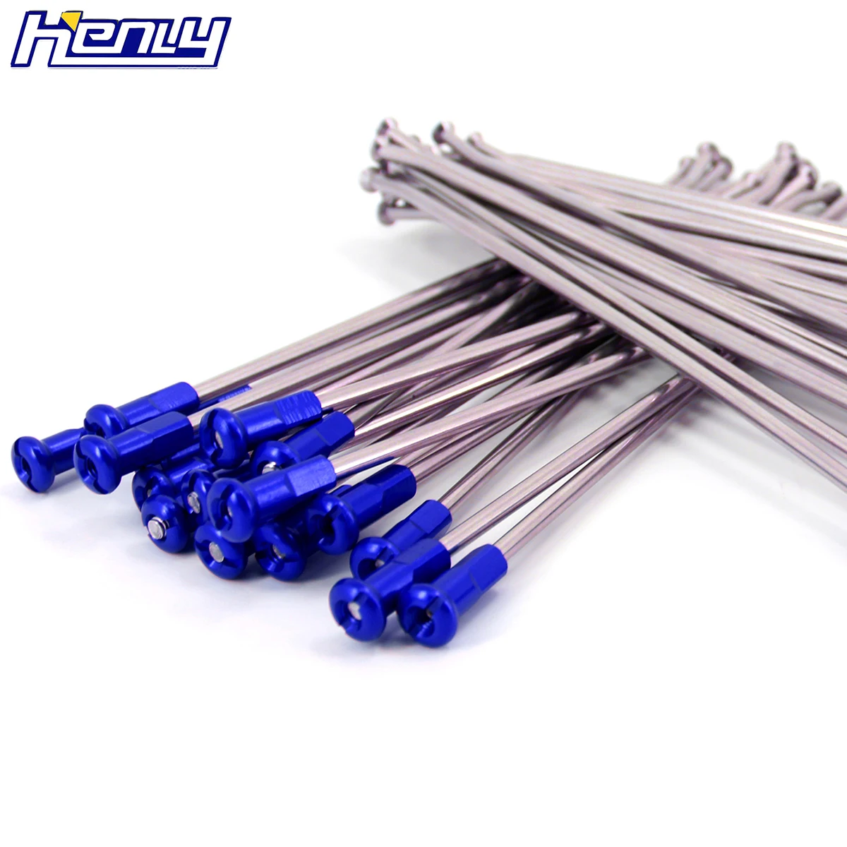 1,6*2" передний OEM размер Серебряный спиц комплект для YAMAHA YZ125 YZ250 YZ250F YZ450F 2003- WR250F WR450F 2003- с синим соском