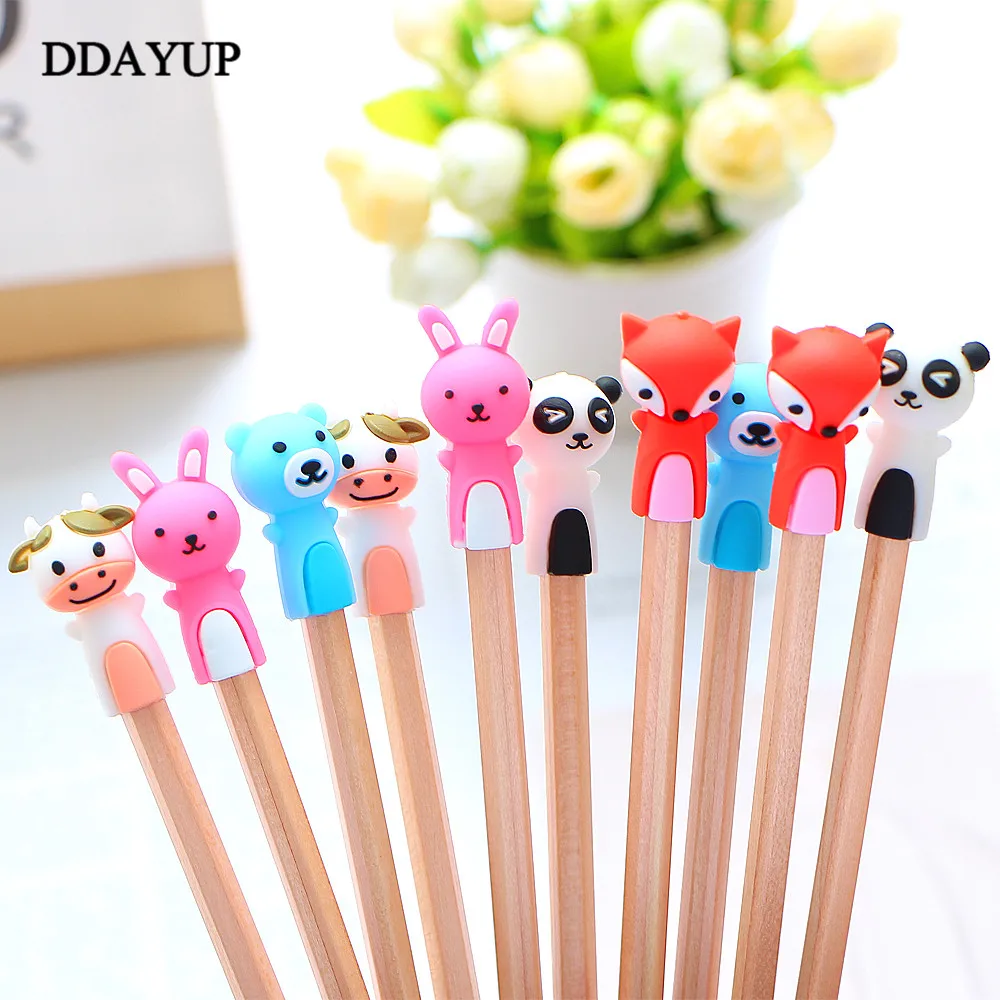 3 шт./компл. Kawaii Animal Pencil Lengthen Extender держатель портативный для офисных школьных
