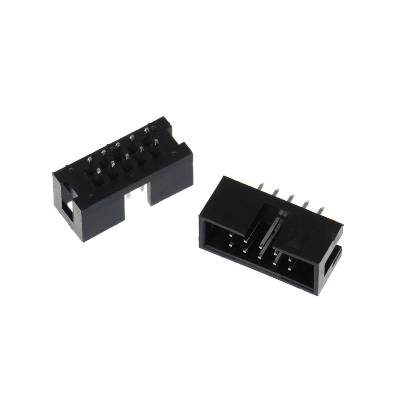 10 шт. DC3 Pin 2x5 двухрядный 2 54 мм Шаг прямой штырь мужской IDC Box коннектор Новый |
