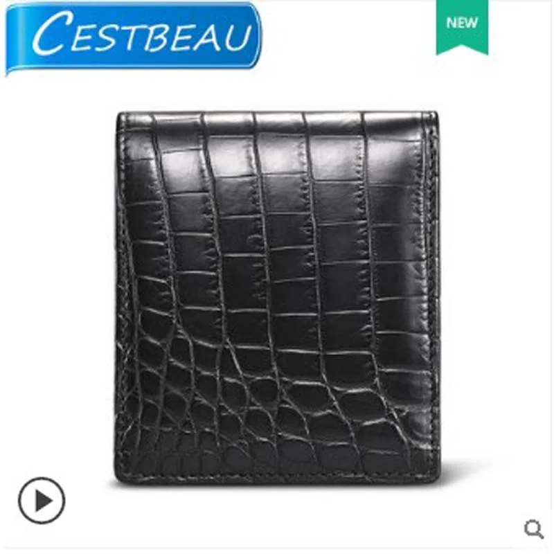 Cestbeau Nile крокодил живот для мужчин с коротким кошелек мужской кошелек внутри крокодиловой кожи Новинка