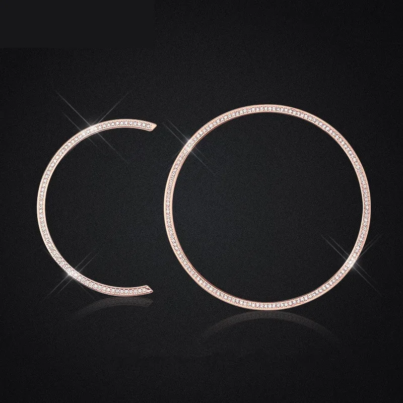 Rose Gold for Meter Bling приборной панели автомобиля метр дисплей рамки крышка отделка Руль Центр Стикеры для Mini Cooper F54 F55 F56 F60 стайлинга автомобилей - Название цвета: Rose Gold for Meter