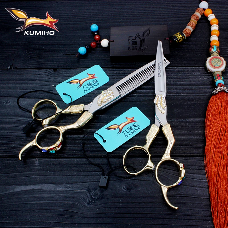 Профессиональные ножницы для волос KUMIHO 6 дюймов лучшие стрижки и филировки