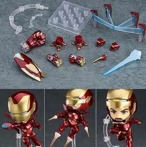 Мстители Endgame 4 Железный человек Mk50 988 Милый Железный человек Mark50 ПВХ фигурка Коллекционная модель игрушки подарок кукла