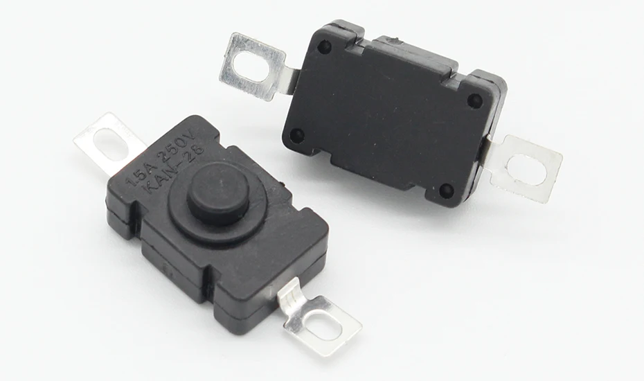 10 шт. KAN-28 1.5A250V переключатели для фонарика самоблокирующиеся SMD типа 18x12 мм кнопочные переключатели 1812-28A