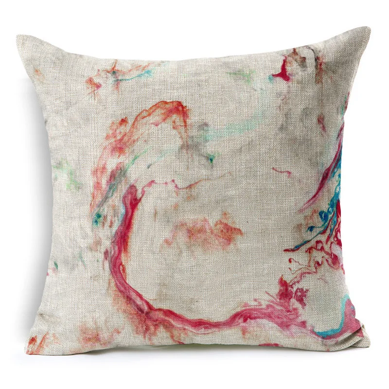 Черный и белый удивительный современный мраморный принт декоративная наволочка