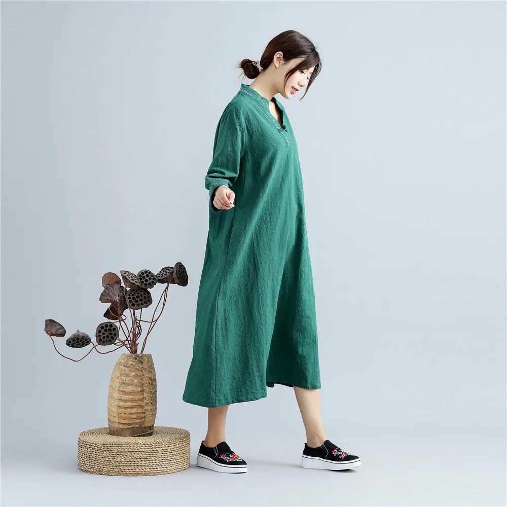 Женское жаккардовое платье туника LZJN винтажное длинное рубашка длиной ниже