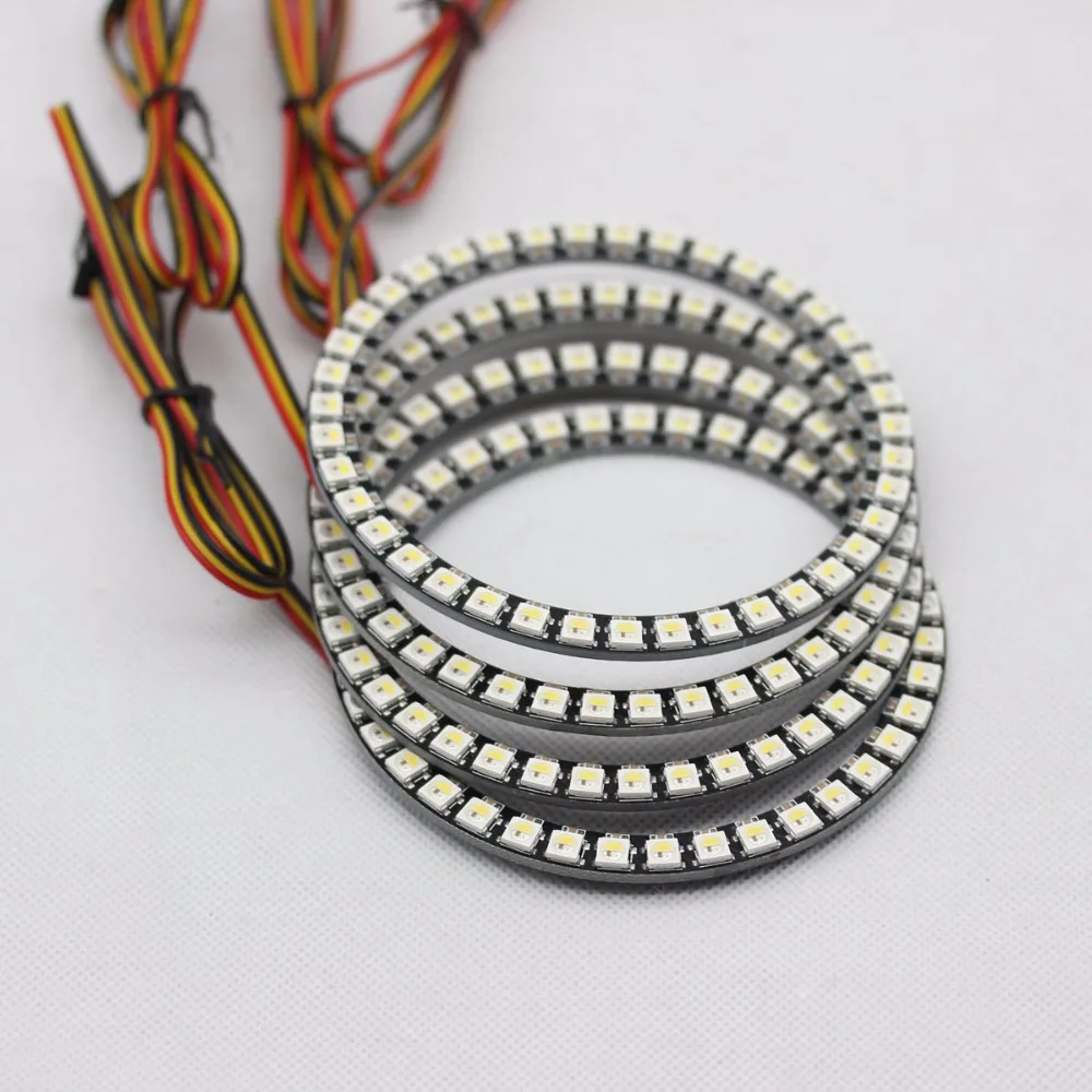 RGBW ангельские глазки вращающиеся огни DRL LED Rolling Light многоцветный беспроводной