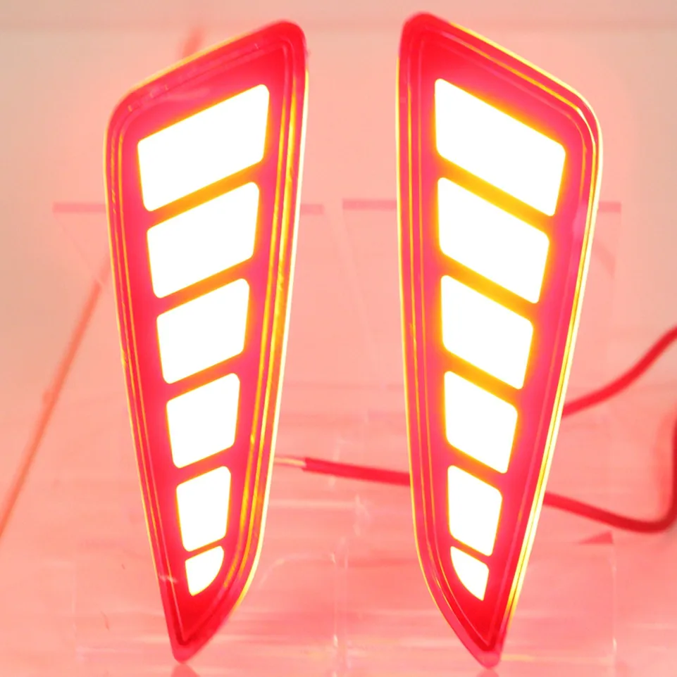 2 шт. для Toyota C-HR ЧР 2016 2017 Многофункциональный Светодиодный отражатель задний