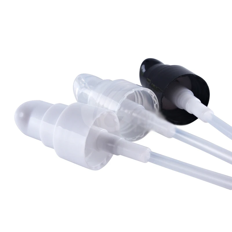 

300/LOT Lotion Pump with clear Lid Bottle part for cosmetic