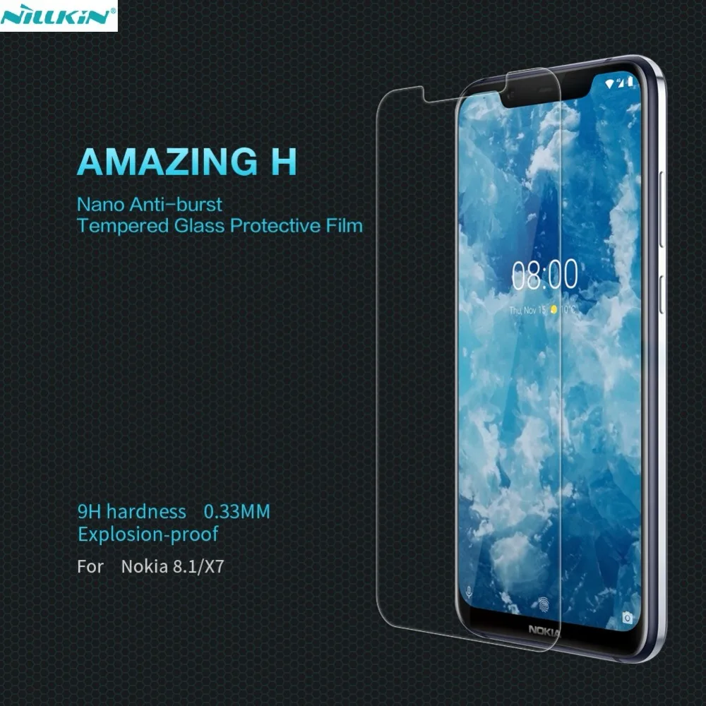 Nillkin Amazing H 0,33 мм взрывозащищенное Закаленное стекло-экран протектор для Nokia 8,1/X7