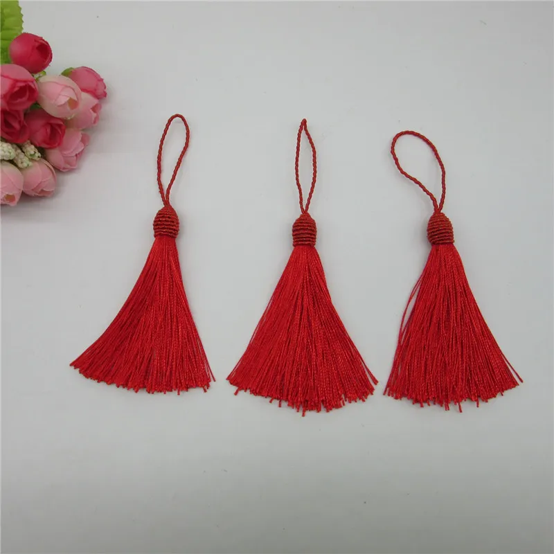 YY-tesco 50PC/lot 14CM Tassel DIY Pendant Jewelry Bracelet Key Making Fringe Trim Craft Tassels Sewing Accessories | Дом и сад