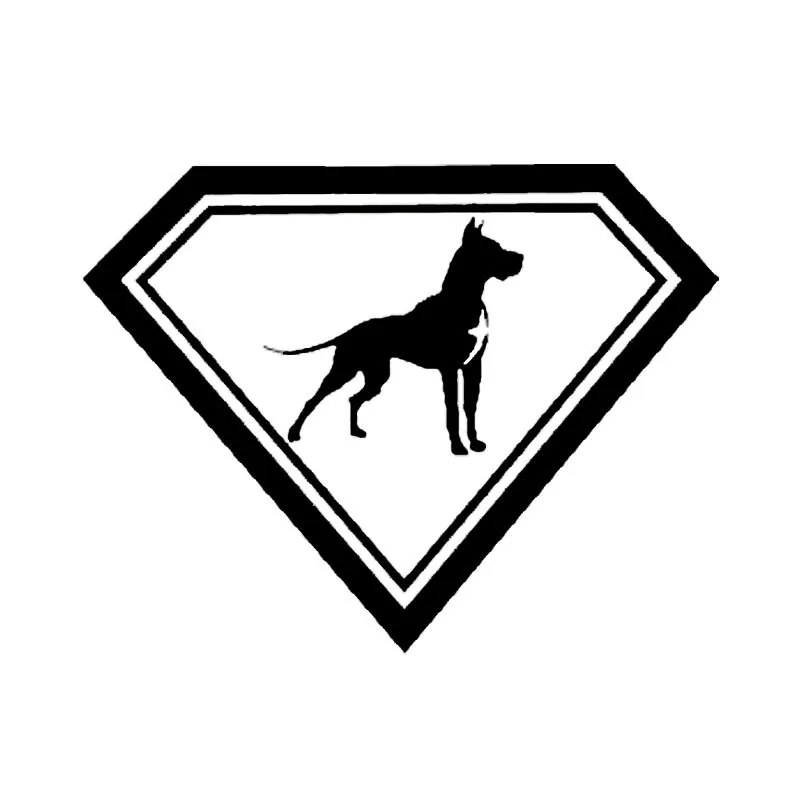 19*14.6CM Great Dane Super Dog Car Stickers Decals Classic Styling Decoration Accessories car styling C6-1387 | Автомобили и