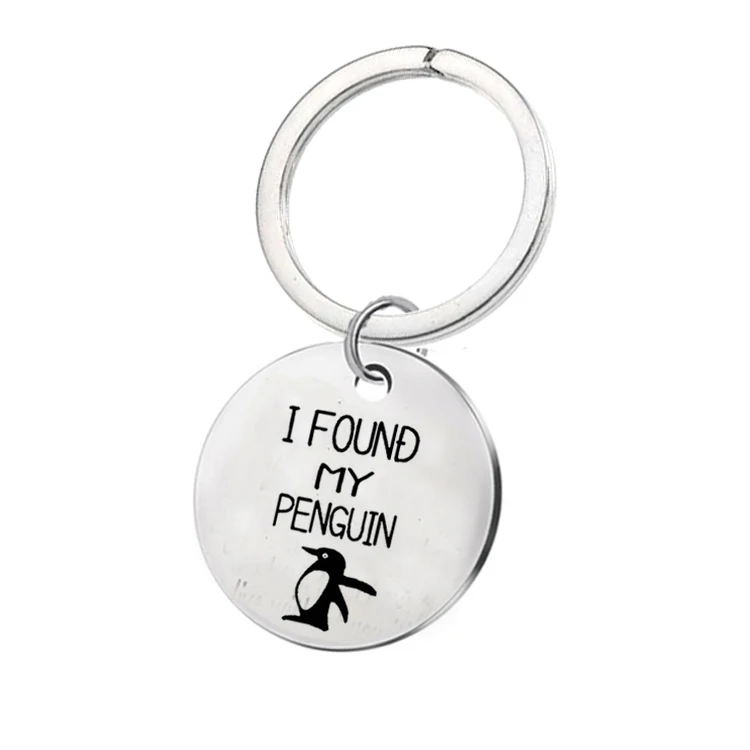 Брелок &quotYou Are My Penguin&quot брелок из нержавеющей стали для ключей подвеска пингвина