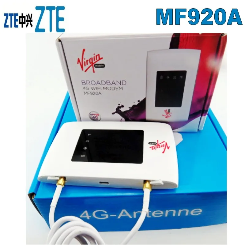Zte MF920 WLAN Мобильная точка доступа 150 Мбит/с LTE 4G 3g маршрутизатор модем WiFi+ 4G 35dbi TS9 антенна