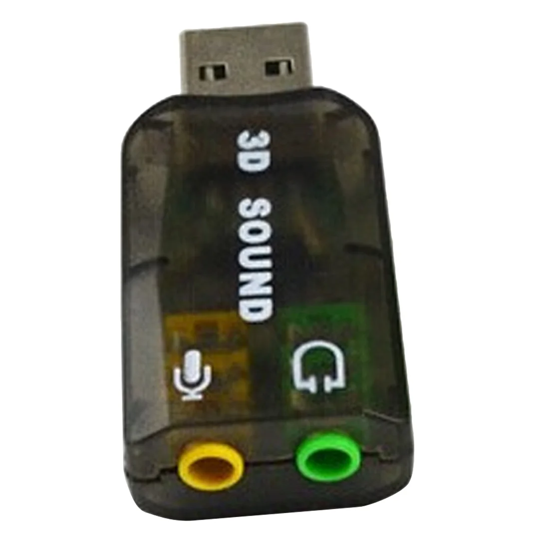 Внешняя звуковая карта USB 5 1 Вт разъем для наушников и микрофона 3 мм компьютерный