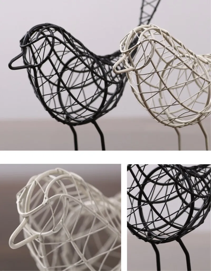 Железная простая птица украшение для дома ручная работа креативное ремесло