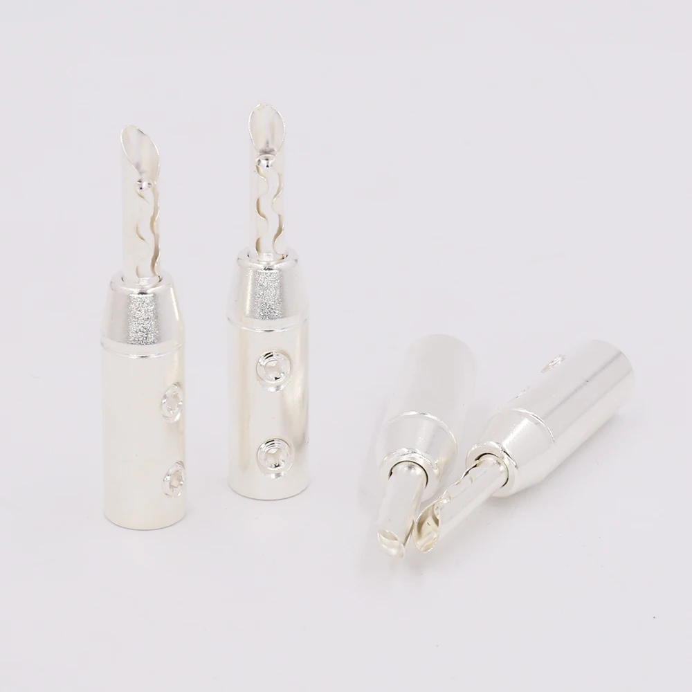 12 шт./комплект посеребренные вилки адаптеры|plug adapter|adapter plugsilver banana plugs |