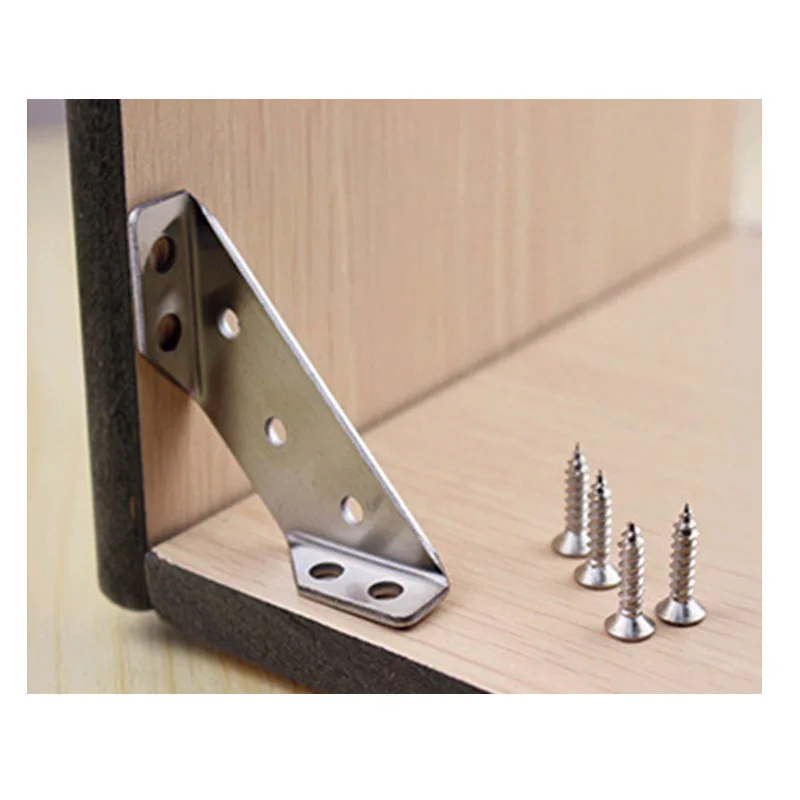 1pc stainless steel Angle code 90 degrees right thickening fixed plank joint tripod Hardware Accessories Tool For Home | Обустройство