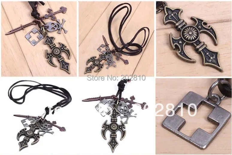 Лучший повышенного спроса наряды из бронзового сплава diy Меч череп подвеска