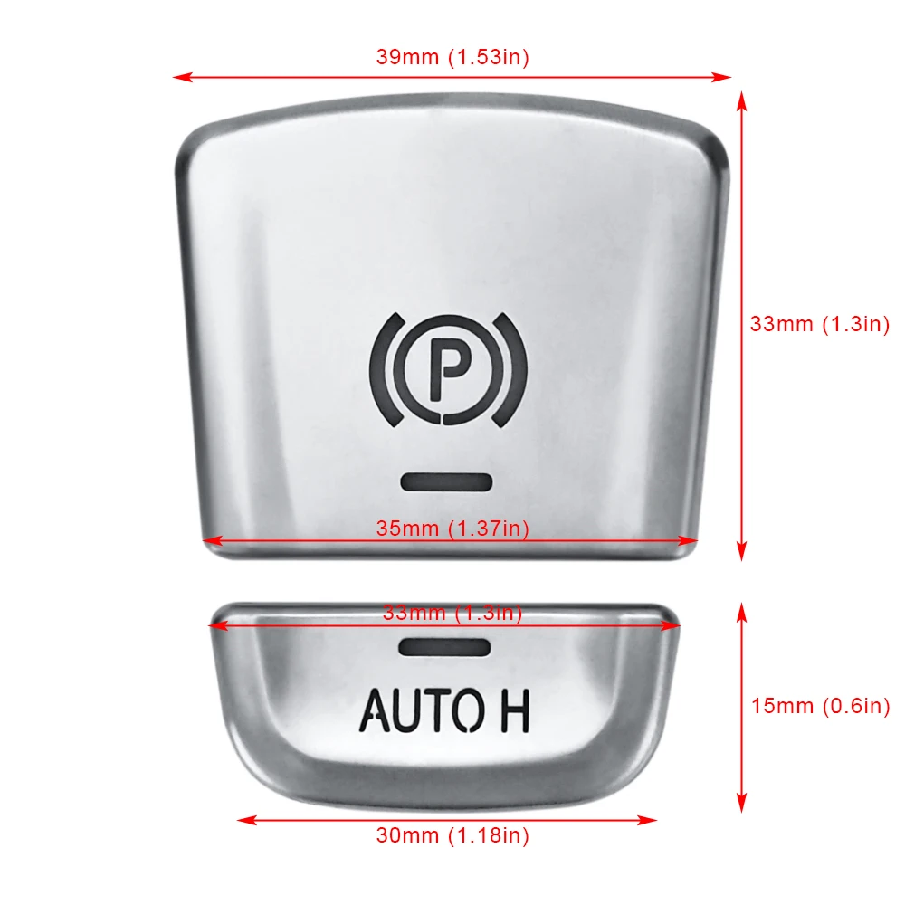 2pcs Car Parking Brake Button Trim Cover Styling for BMW 5 Series G30 G38 528i 530i 540i Hold Sticker Accessories | Автомобили и