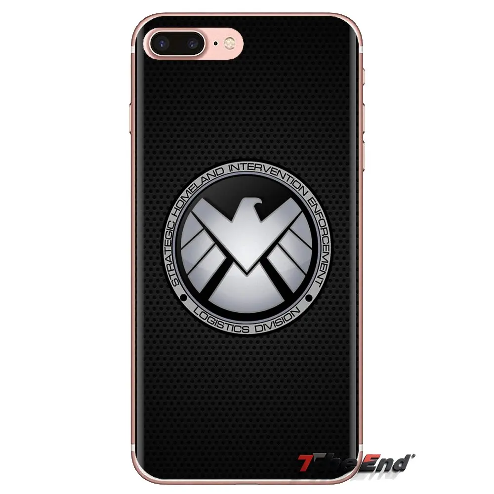 Для Sony Xperia Z Z1 Z2 Z3 Z5 compact M2 M4 M5 C4 E3 T3 XA Huawei Mate 7 8 Y3II чехол из ТПУ Marvel s.h. I.e.l.d агенты щита |