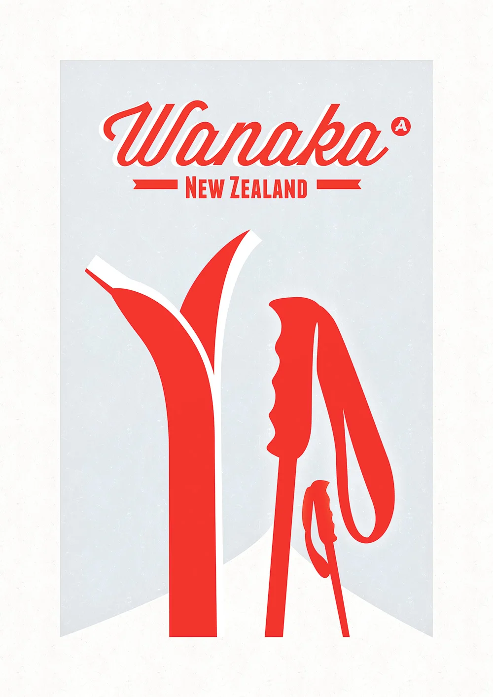 Новая Зеландия NZ wanaka Лыжный Спорт Путешествия классический стены Стикеры холст