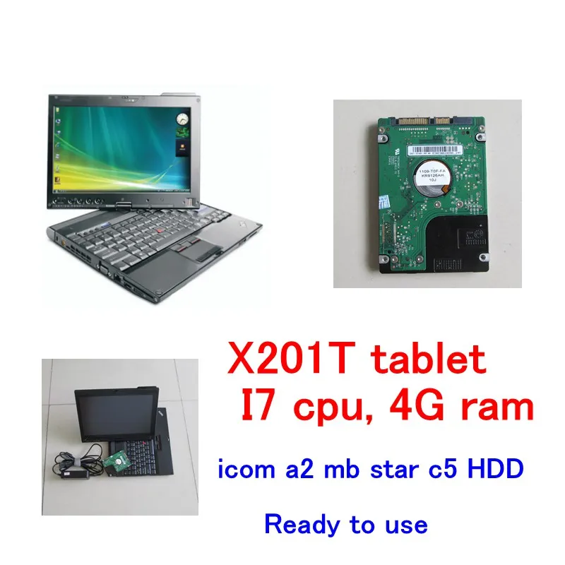 1ТБ HDD новейшее программное обеспечение с X201T планшет I7 и 4g Диагностика ноутбук