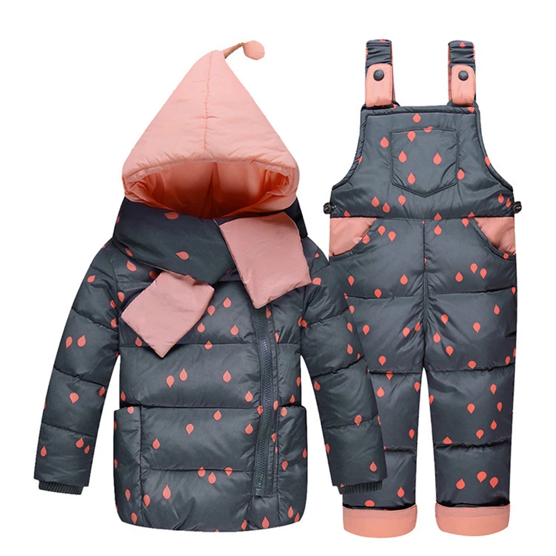 Newbron Baby Boy Одежда Наборы Зимние Детские Snowsuit Детская Вниз куртка Комбинезоны