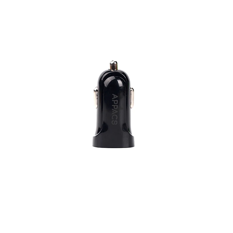 Black APPACS мини USB Автомобильное зарядное устройство для мобильного телефона планшет gps быстрое зарядное устройство автомобильное зарядное устройство USB Автомобильное зарядное устройство адаптер в автомобиле - Тип штекера: Black