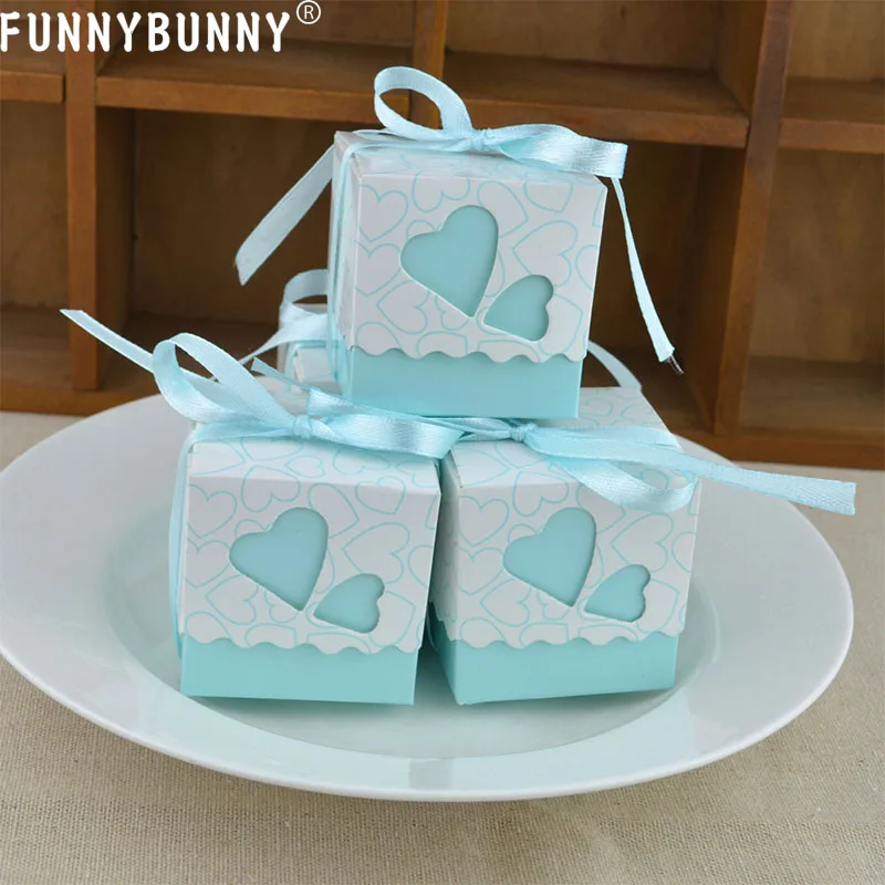 FUNNYBUNNY подарочные коробки для свадебных торжеств в форме сердца с ленточным