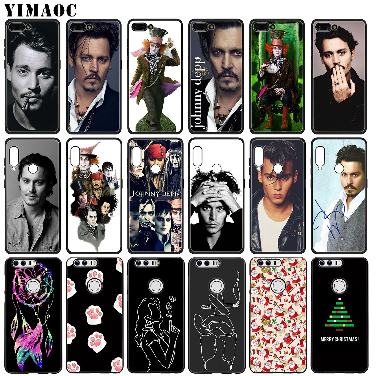 YIMAOC Мягкий силиконовый чехол Джонни depp для телефона Huawei Honor 20 Pro 8C 8X 8 9 9X 10 Lite 7X 7A