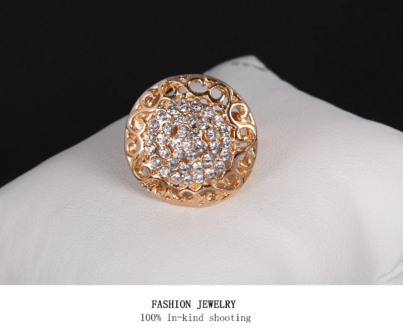 Круглый заявление сплав ожерелье браслет 4 шт. комплекты ювелирных изделий