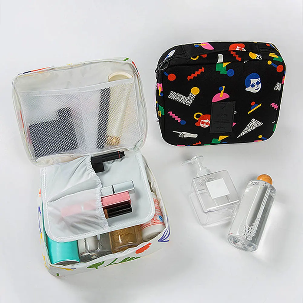 Портативный Женский Дорожный Чехол для макияжа сумка Органайзер хранения