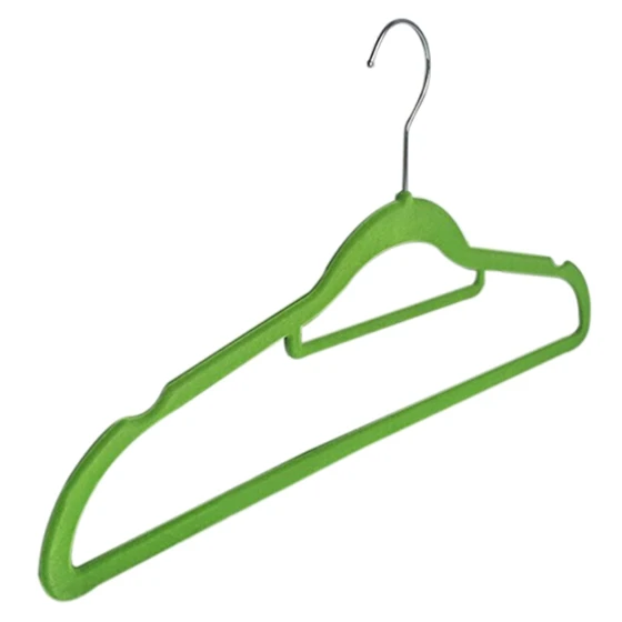 Green TFBC-упаковка из 10 нескользящих ультра-тонких шарнирных вешалок для одежды для взрослых с поворотом на 360 градусов с завязкой, зубчатые плечи для гарменов - Цвет: Green